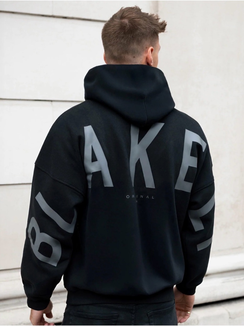 Blakely Men’s Black Logo Graphic Hoodie Size Small